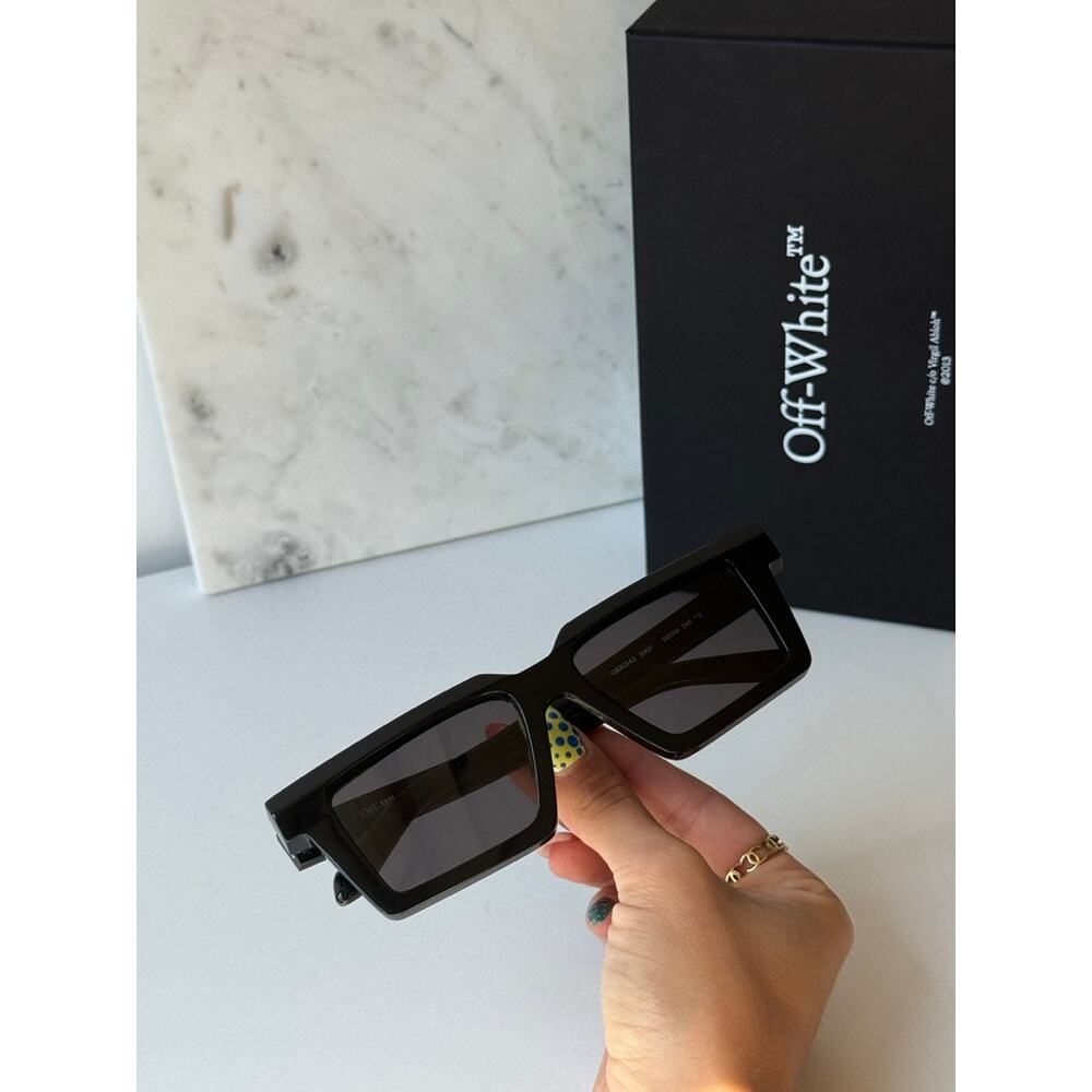 NEW Off White Windsor Black Square Unisex Sunglasses - Picture 5 of 6